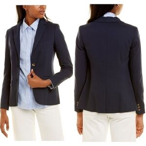 NWT Southern Tide Navy Blue Blair Blazer Size 4 Nautical Preppy Old Money Office